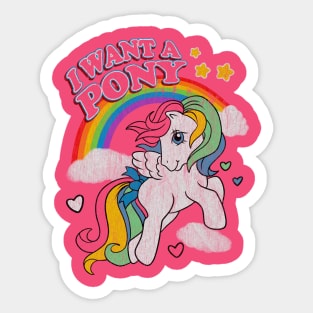 Vintage Little Pony Sticker